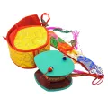 Damaru tibétain pour ceremonie de Tcheu 11 cm - Objets rituels bouddhistes
