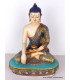 Grande statuette Bouddha peinte à la main Statuettes Bouddhistes GBUDDHA2