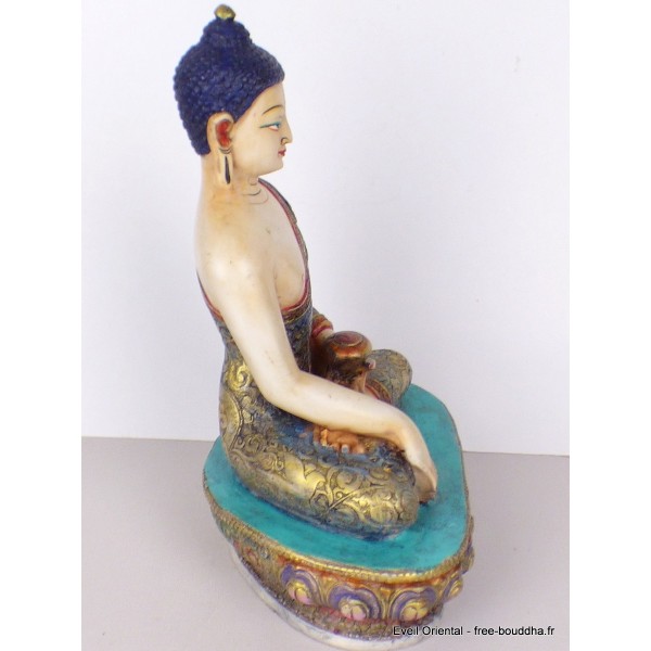 Grande statuette Bouddha peinte à la main Statuettes Bouddhistes GBUDDHA2