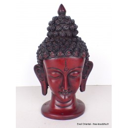 Statuette Tête de Tara couleur rouge 16 cm Statuettes Bouddhistes ref STV3