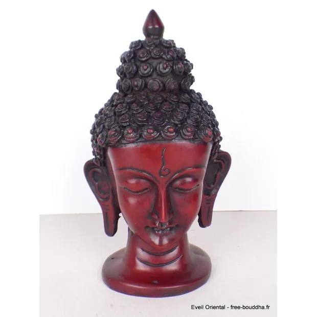 Statuette bouddhiste tibétaine Tête de Tara 16 cm - Statuettes bouddhistes tibétaines artisanales