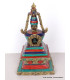 Stupa laiton pierres pour autel bouddhiste 21 cm Statuettes Bouddhistes ref 3755