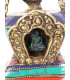 Stupa laiton pierres pour autel bouddhiste 21 cm Statuettes Bouddhistes ref 3755