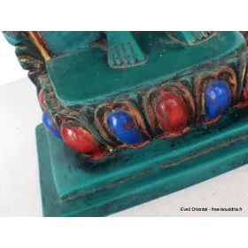 Statue tibétaine Bouddha debout en marche - Statuettes bouddhistes tibétaines artisanales