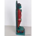 Statue tibétaine Bouddha debout en marche - Statuettes bouddhistes tibétaines artisanales