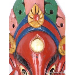 Masque Ganesh en bois fait main 38 CM Objets Ganesh GAN10
