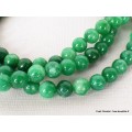 Mala de prières bouddhiste en JADE vert Mala tibétain 108 perles MADP55