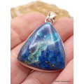Pendentif en Shattuckite naturelle triangulaire Pendentifs pierres naturelles PU7.4