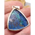 Pendentif en Shattuckite naturelle triangulaire Pendentifs pierres naturelles PU7.4