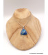 Pendentif en Shattuckite naturelle triangulaire Pendentifs pierres naturelles PU7.4