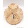 Pendentif en Rubis sur Zoïzite forme ovale Pendentifs pierres naturelles PU8.2