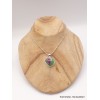 Petit pendentif Rubis sur Zoïzite triangulaire Pendentifs pierres naturelles PU8.3