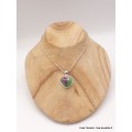 Petit pendentif Rubis sur Zoïzite triangulaire Pendentifs pierres naturelles PU8.3