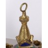 Stupa tibétain Feuilles en laiton et pierres Statuettes Bouddhistes ref 82