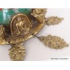 Stupa tibétain Feuilles en laiton et pierres Statuettes Bouddhistes ref 82