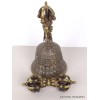 Cloche dorjé de cérémonie en bronze 19 cm Cloches et dorjé tibétains CDHG2
