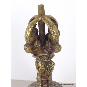 Cloche dorjé de cérémonie en bronze 19 cm Cloches et dorjé tibétains CDHG2