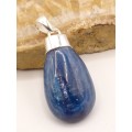Pendentif moderne Cyanite bleue cabochon Pendentifs pierres naturelles PU60.1