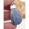 Pendentif moderne Cyanite bleue cabochon Pendentifs pierres naturelles PU60.1