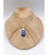 Pendentif moderne Cyanite bleue cabochon Pendentifs pierres naturelles PU60.1