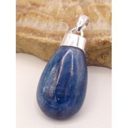 Pendentif moderne Cyanite bleue cabochon Bijoux en Cyanite Bleue PU60.1
