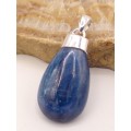 Pendentif moderne Cyanite bleue cabochon Pendentifs pierres naturelles PU60.1
