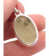 Pendentif Préhnite brute forme ovale Pendentifs pierres naturelles PU64
