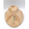 Pendentif Préhnite brute forme ovale Pendentifs pierres naturelles PU64