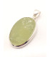 Pendentif en Préhnite brute forme ovale Bijoux en Préhnite PU64.1