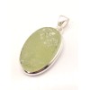Pendentif en Préhnite brute forme ovale Bijoux en Préhnite PU64.1