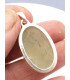 Pendentif en Préhnite brute forme ovale Bijoux en Préhnite PU64.1