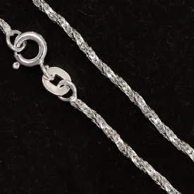 Chaîne argent Foxtail 40 cm - Chaînes en argent