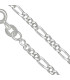 Chaîne argent maille Figaro 45 cm Chaînes en argent EFC6