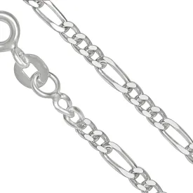 Chaîne argent maille Figaro 45 cm - Chaînes en argent