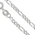 Chaîne argent maille Figaro 45 cm - Chaînes en argent