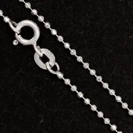Chaîne argent Boules 40 cm - Chaînes en argent