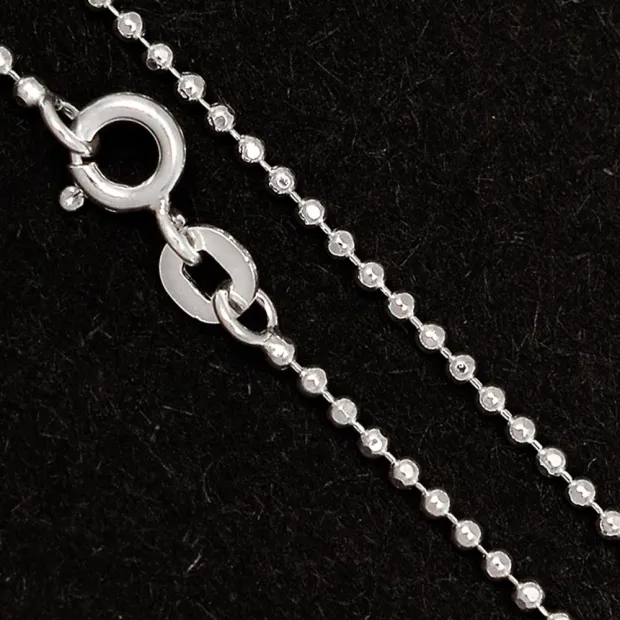 Chaîne argent Boules 40 cm - Chaînes en argent