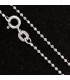 Chaîne argent Boules 45 cm 1 mm Chaînes en argent EBC6.1