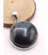 Pendentif rond en Vivianite bleue jaune Pendentifs pierres naturelles PU71.1
