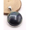 Pendentif rond en Vivianite bleue jaune Pendentifs pierres naturelles PU71.1