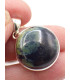 Pendentif rond en Vivianite bleue jaune Pendentifs pierres naturelles PU71.1