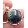 Pendentif rond en Vivianite bleue jaune Pendentifs pierres naturelles PU71.1