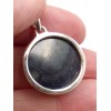 Pendentif rond en Vivianite bleue jaune Pendentifs pierres naturelles PU71.1