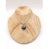 Pendentif rond en Vivianite bleue jaune Pendentifs pierres naturelles PU71.1