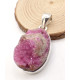 Pendentif Oxyde de Cobalt brut oval Pendentifs pierres naturelles PU72