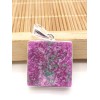 Pendentif en Oxyde de Cobalt brut rectangulaire Pendentifs pierres naturelles PU72.1