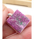 Pendentif en Oxyde de Cobalt brut rectangulaire Pendentifs pierres naturelles PU72.1