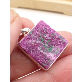 Pendentif en Oxyde de Cobalt brut rectangulaire Pendentifs pierres naturelles PU72.1