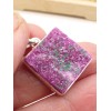 Pendentif en Oxyde de Cobalt brut rectangulaire Pendentifs pierres naturelles PU72.1