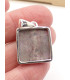 Pendentif en Oxyde de Cobalt brut rectangulaire Pendentifs pierres naturelles PU72.1